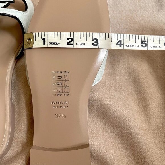 NWT Gucci Sandal Slides in Salvy Green Suede - Size EU 37.5 / US 7.5 - Picture 13 of 16